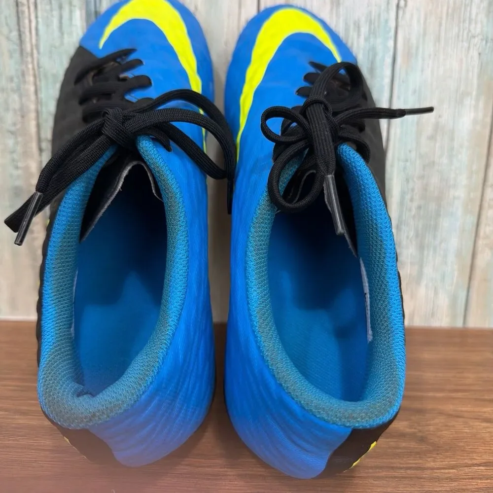 Nike Hypervenom Phade III FG Soccer Cleats Black Blue 852547-004 Mens Size 7.5